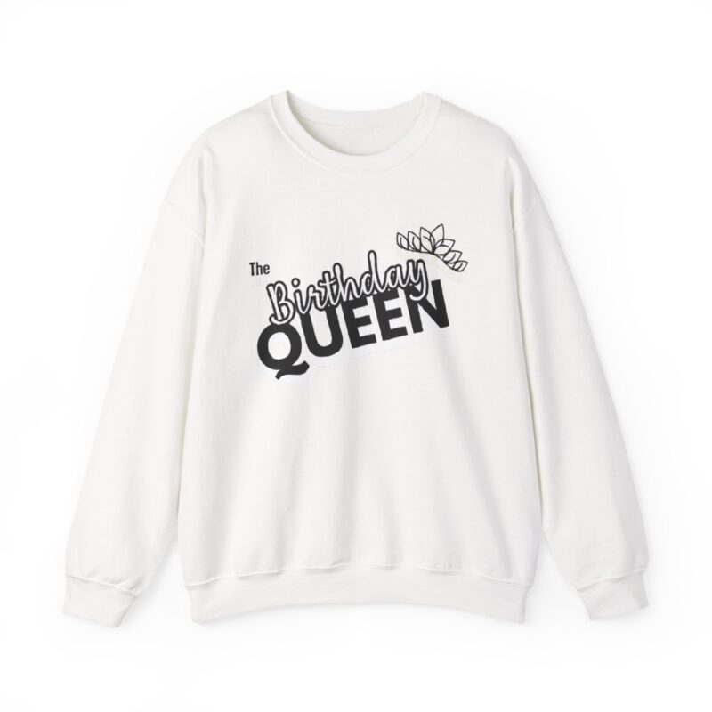 Sudadera de cuello redondo para mujer, ideal para cumpleaños - Sudadera Birthday Queen